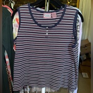 Premier Striped Sleeveless Top